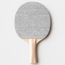 Raquete De Ping Pong Antiga Cinza Sumeriana Mesopotâmica de Padrões