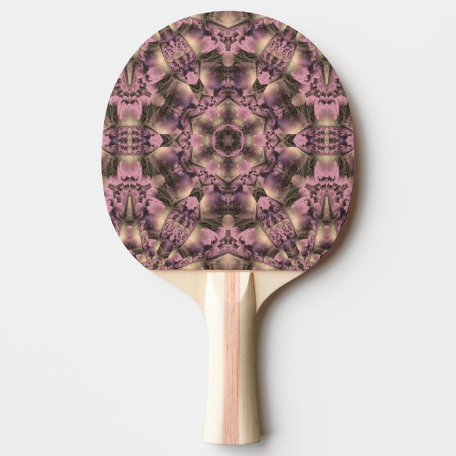 Raquete De Ping Pong Antiguidade Rosa Vitoriana (Frente)
