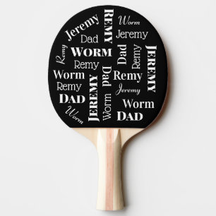 Raquete De Ping Pong Apelidos personalizados