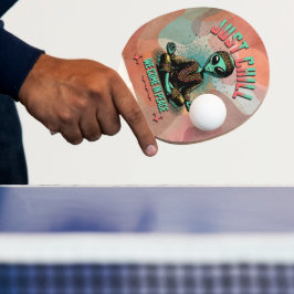 Raquete De Ping Pong Apenas relaxe, nós viemos em paz