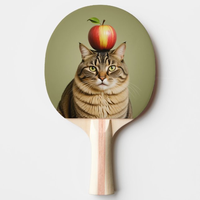 Raquete De Ping Pong Apple Cat (Frente)