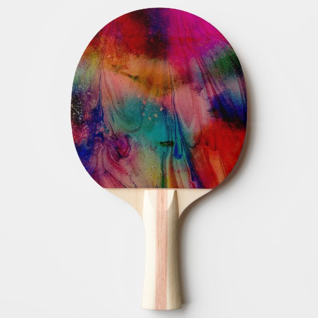 Raquete De Ping Pong Aquarela (Frente)