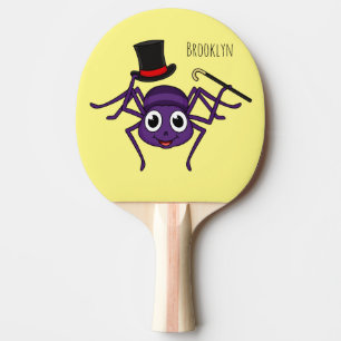 Raquete De Ping Pong Aranha-branca no desenho do chapéu