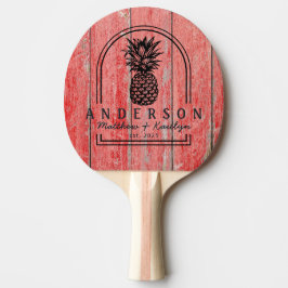 Raquete De Ping Pong Arco de Casamento de Abacaxi e Placas do Celeiro V