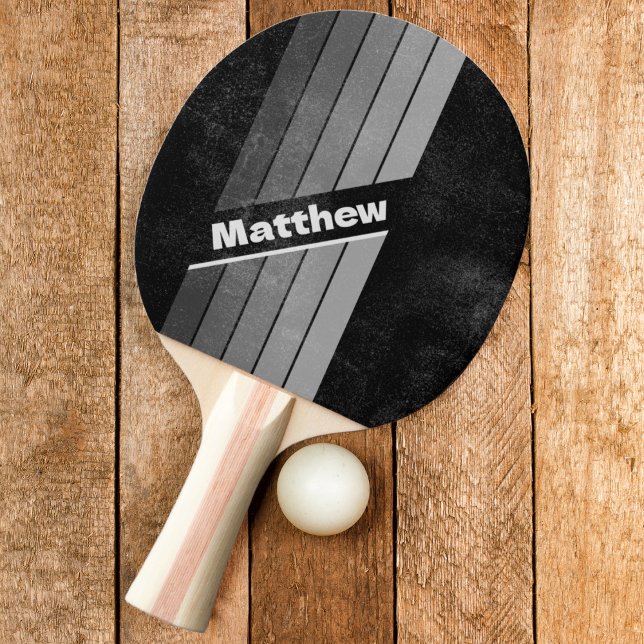 Raquete De Ping Pong Arco-Íris Escuro com Gradiente Escuro Distinto com (Criador carregado)