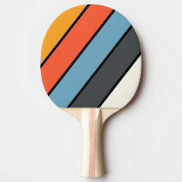 Raquete De Ping Pong Arco-Íris Escuro Retroativo, Estimulado