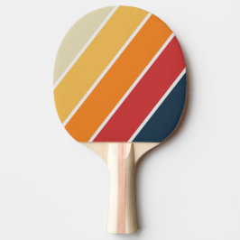 Raquete De Ping Pong Arco-Íris Espalhado Vintage