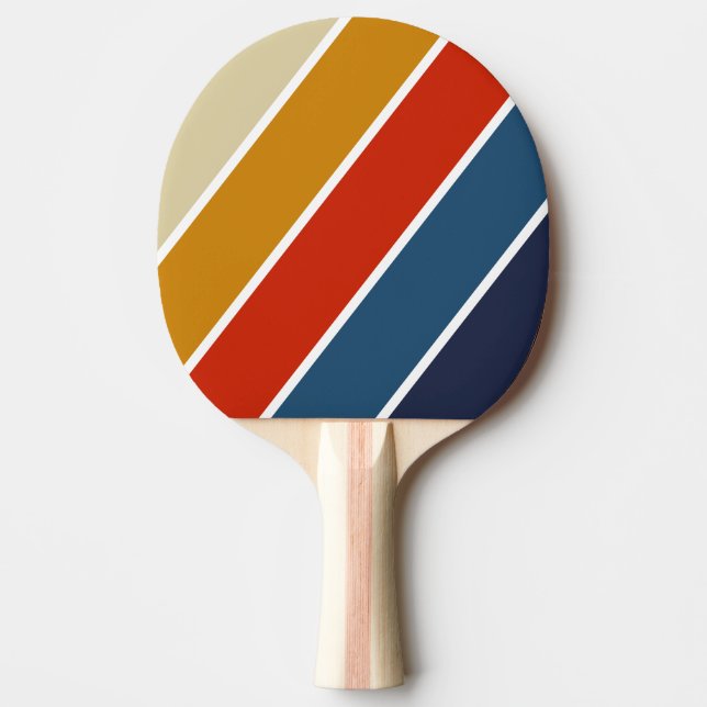 Raquete De Ping Pong Arco-Íris-Íris-Íris-Íris Retroativo, Estimulado (Frente)