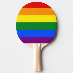 Raquete De Ping Pong Arco-Íris LGBT