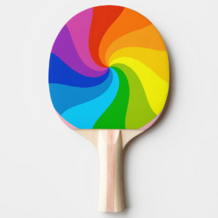 Raquete De Ping Pong Arco-íris torcido
