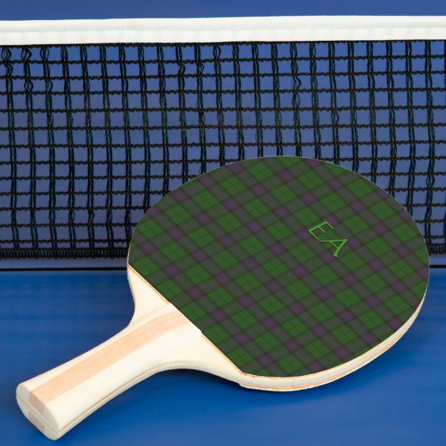 Raquete De Ping Pong Armstrong Oficial Clan Tartan com as suas iniciais (Insitu)