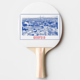 Raquete De Ping Pong Arquitetura de rua Tbilisi Georgia Cityscape