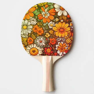 Raquete De Ping Pong Arranjo floral animado