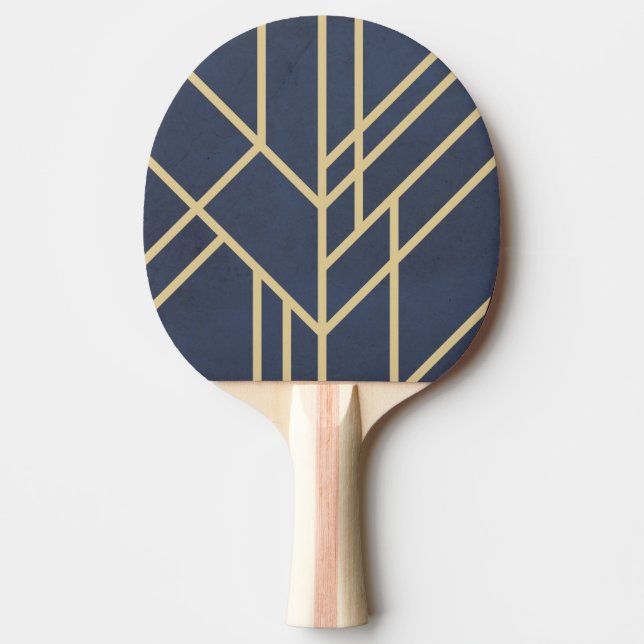 Raquete De Ping Pong Art Deco design (Frente)