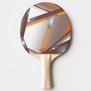 Raquete De Ping Pong Arte de Ombre de Tonalidade Concentrada de Borda E