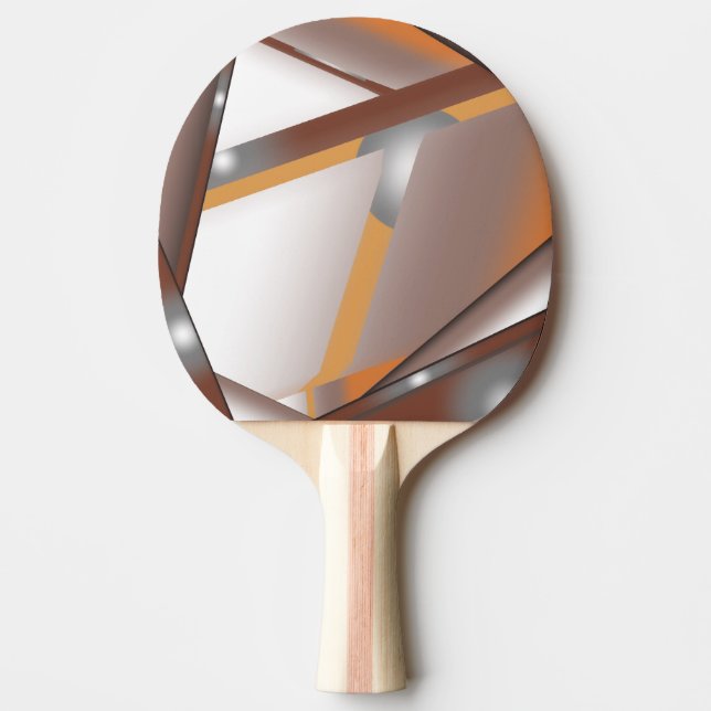 Raquete De Ping Pong Arte de Ombre de Tonalidade Concentrada de Borda E (Frente)