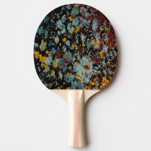 Raquete De Ping Pong Arte de Pintura com Borrifos de Grafite Abstrata e