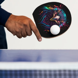 Raquete De Ping Pong Articulado Luminoso Neon Eagle