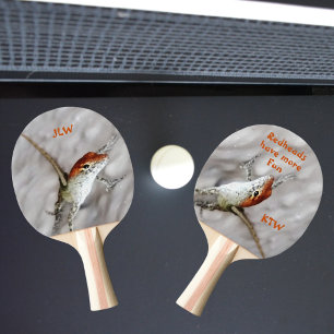Raquete De Ping Pong As ruivas se divertem mais Anole Lizard