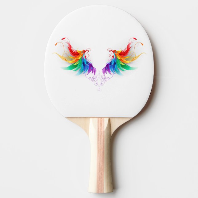 Raquete De Ping Pong Asas Fluffy Rainbow (Frente)