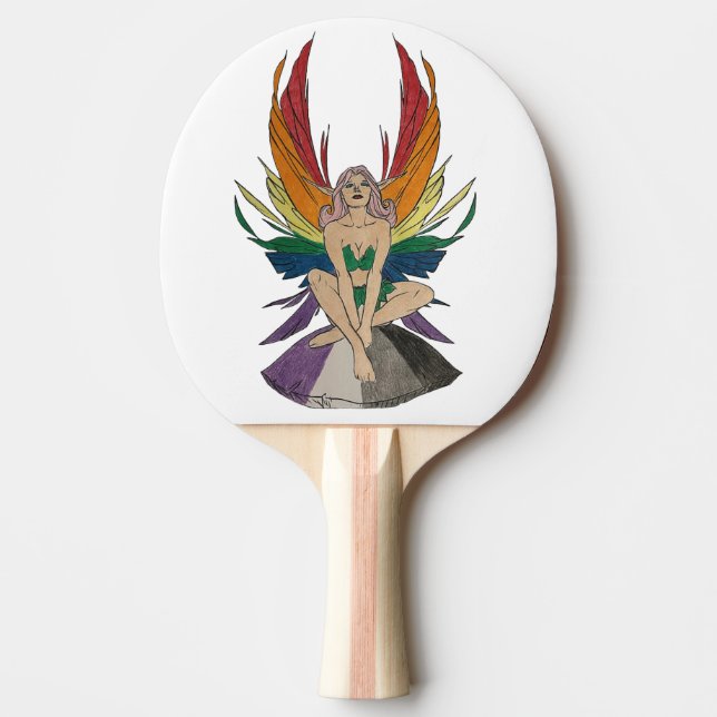 Raquete De Ping Pong Asexual Faerie (Frente)