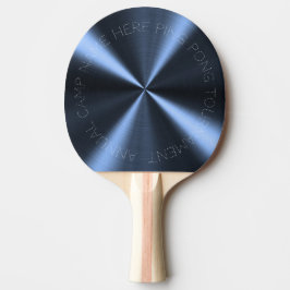 Raquete De Ping Pong Aspecto Radial Personalizado - Azul Escuro