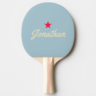 Raquete De Ping Pong Assinatura Estrela Vintage Céu Luz Meados do Sécul