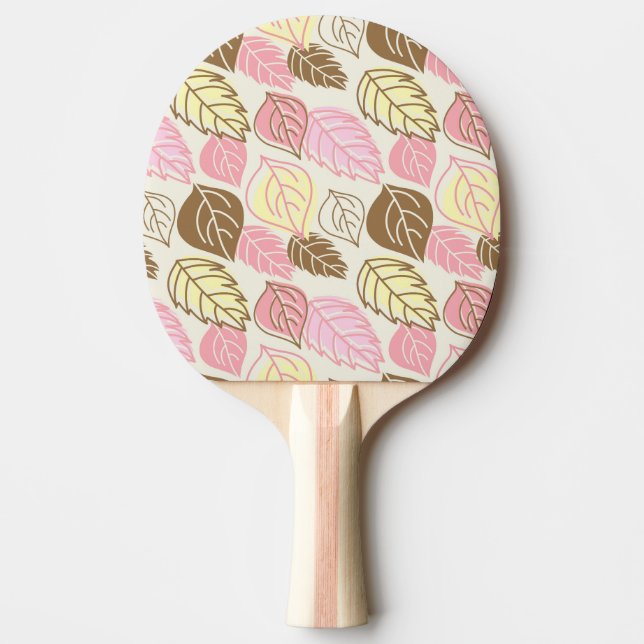 Raquete De Ping Pong Autumn Splendor: Leaf Seamless Pattern (Frente)