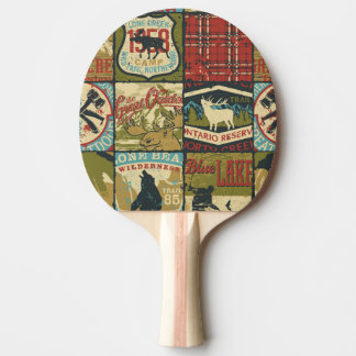 Raquete De Ping Pong Aventura em Territórios do Norte: Patchwork Simból