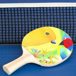 Raquete De Ping Pong Aves Fantásticas