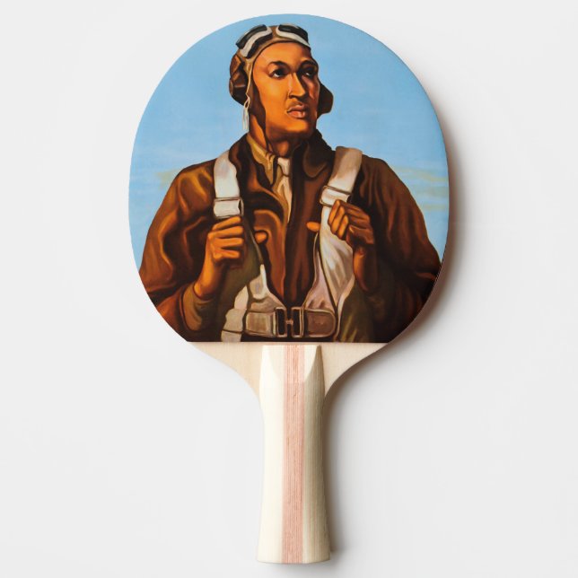 Raquete De Ping Pong Aviadores Afro-Americanos Pilotos de Caça da 2ª Gu (Frente)