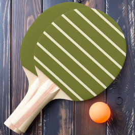 Raquete De Ping Pong Azeitona doce, listrada e sólida