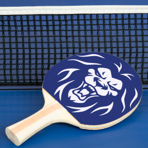 Raquete De Ping Pong Azul Azul Azul De Lua Irritado Moderno