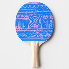 Raquete De Ping Pong Azul Mesopotâmico Sumeriano Antigo