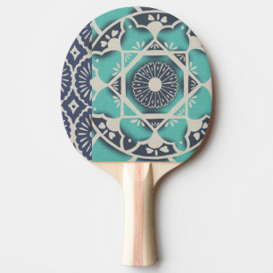 Raquete De Ping Pong Azulejo Batik Azul II