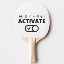 Raquete De Ping Pong B/W Espírito Santo Ativar Ícone Gospel Gráficos Go