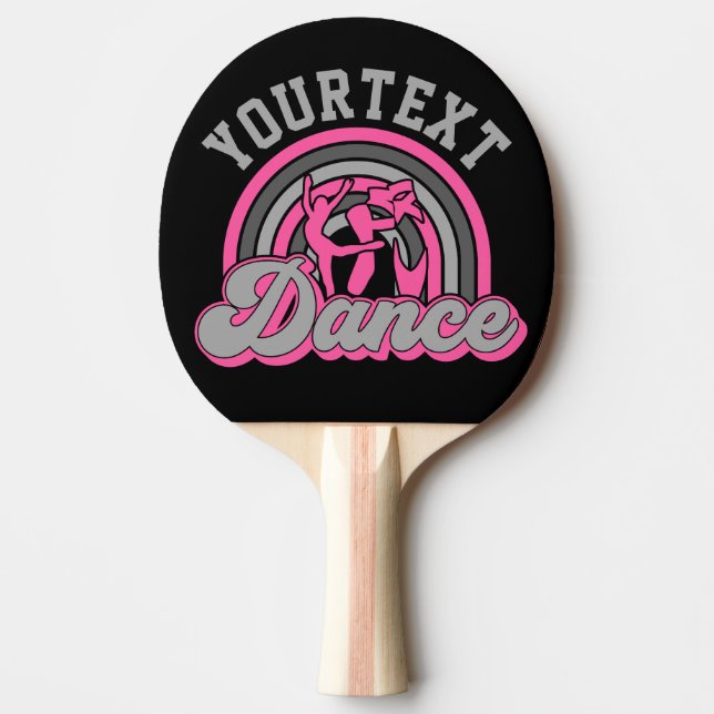 Raquete De Ping Pong Balé Dancer ADD TEXT Classic Dance Executor (Frente)