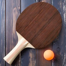 Raquete De Ping Pong Bambu Manchado