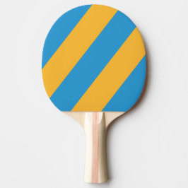 Raquete De Ping Pong Bandas Azul-Marinho Retrotraídas