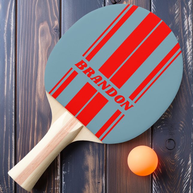 Raquete De Ping Pong Bandas de Conselho Duplas do Mar Vermelho Retroati (Criador carregado)