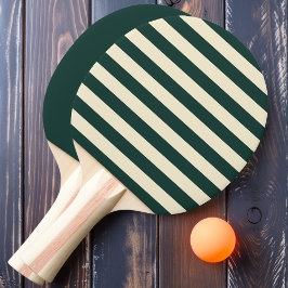 Raquete De Ping Pong Bandas de Polo Verde Sage e Sólidas