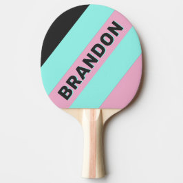 Raquete De Ping Pong Bandas de Prisma Noturna com Nome