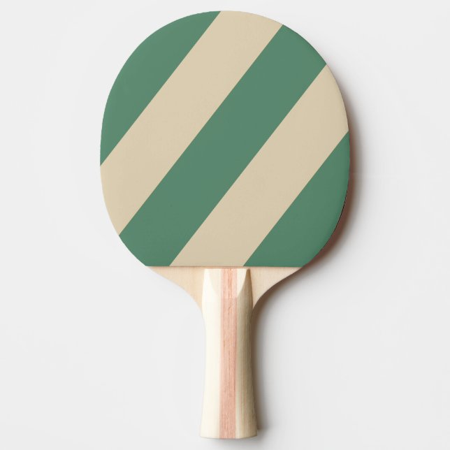 Raquete De Ping Pong Bandas Laranja Retro (Frente)
