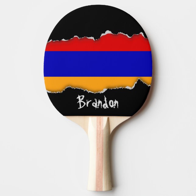 Raquete De Ping Pong Bandeira arménia (Frente)