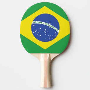 Raquete De Ping Pong bandeira brasileira