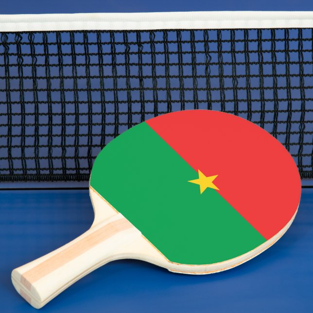 Raquete De Ping Pong Bandeira Burkina Faso (Insitu)