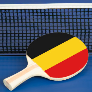 Raquete De Ping Pong Bandeira da Bélgica