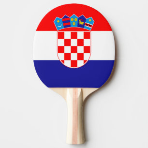 Raquete De Ping Pong Bandeira da Croácia