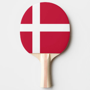 Raquete De Ping Pong Bandeira da Dinamarca