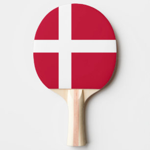 Raquete De Ping Pong Bandeira da Dinamarca
